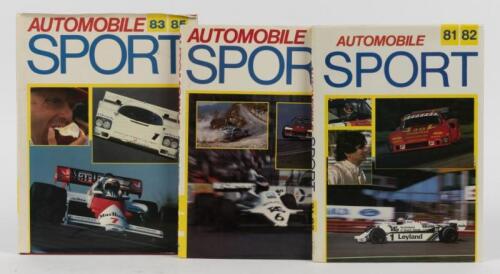 AUTOMOBILE SPORT: Three consecutive editions of 'AUTOMOBILE SPORT' from 1981-82, 1982-83, 1983-84
