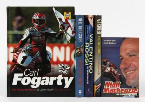 MOTOR CYCLE RACERS: A group of books detailing motor cycle racers. 'GARDINER' by Nick Hartgerink