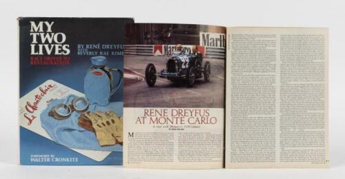 DREYFUS: 'MY TWO LIVES' hardcover book by Rene Dreyfus with Beverly Rae Kimes. 1980 Road & Track Rene Dreyfus article