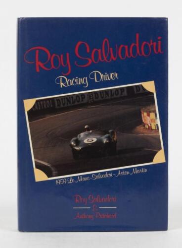 SALVADORI: 'Roy Salvadori - Racing Driver' hardcover book by Roy Salvadori & Anthony Pritchard. Signed by Roy Salvadori