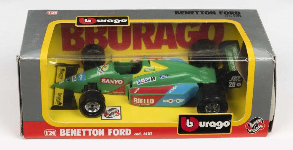 FORD: A 1:24 scale Bburago BENETTON FORD F1 model (cod. 6102