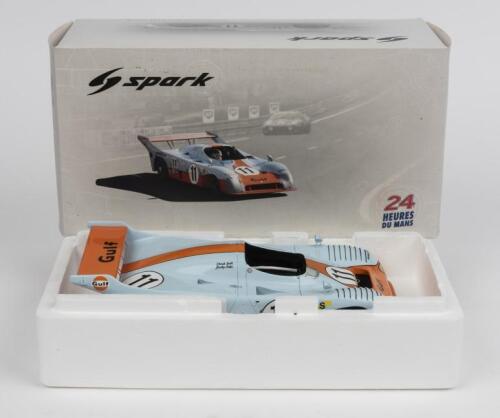 GULF-MIRAGE: A 1:18 scale Spark Gulf - Mirage #11 Derek Bell / Jacky Ickx - Le Mans 1975 Winner