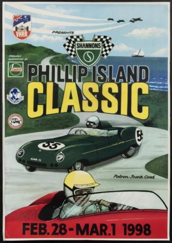 PHILLIP ISLAND: A 1998 'Phillip Island Classic' advertising poster, (Patron - Frank Coad)