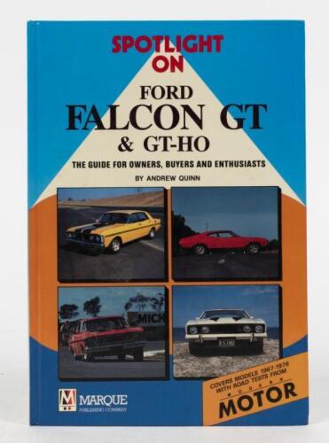 FORD: 'FORD FALCON GT & GT-HO' hardcover book by Andrew Quinn