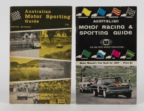 AUSTRALIAN MOTOR RACING: Two period publications relating to Australian Motor Racing. 1967 'AUSTRALIAN MOTOR RACING & SPORTING GUIDE' - Motor Manual's Year Book for 1967' by Keith Winser Publications