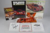 PORSCHE: A group of Porsche 956 related items (signed Brock)