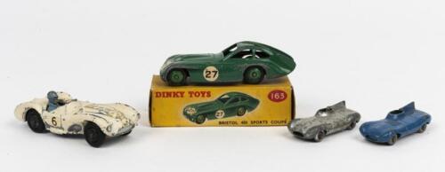 ENGLISH TOYS: A group of four English diecast toys. Crescent Toy, Dinky, Matchbox