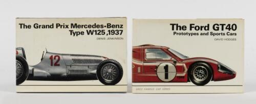 RACING CARS: Two small format hardcover books detailing racing cars. 'The Ford GT40' & 'MERCEDES W125'