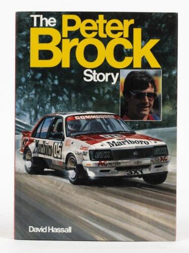 BROCK: 'The PETER BROCK Story' hardcover book by David Hassall. Book signed by Peter Brock and David Hassall