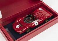 FERRARI: A rare limited edition 1:18 scale TRL Models Ferrari 350 P4 1968 #4 with CoA. L.E 8/88 - 2