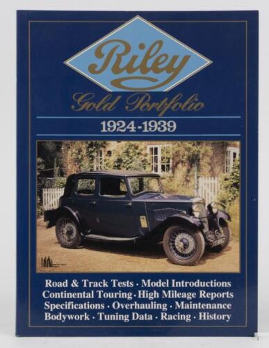 RILEY: &lsquo;RILEY GOLD PORTFOLIO 1924-1939&rsquo; softcover book by Brooklands Books