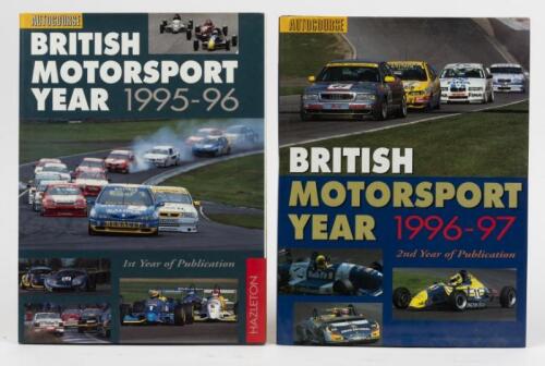 BRITISH MOTORSPORT: Two editions of &lsquo;BRITISH MOTORSPORT YEAR&rsquo; by Hazelton Publishing. 1995-96 (1st Year of Publication) and 1996-97