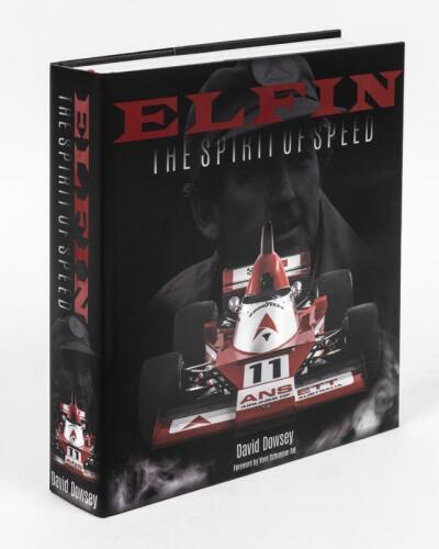 ELFIN: 'ELFIN - THE SPIRIT OF SPEED' large hardcover book, written by David Dowsey, edited by David Hassall. Signed by David Dowsey, David Hassall and Bill Hemming