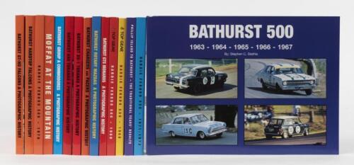 BATHURST/STATHIS: A collection of sixteen softcover publications by Stephen Stathis. Group A Commodores, Mazda, GTS Monaros, GT-HO FALCONS, TORANAS publications