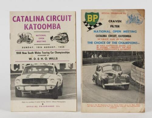 KATOOMBA: Two 1960's Catalina Circuit, Katoomba Official Programmes. 1966 & 1968 Official Programmes