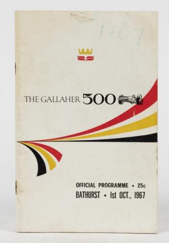 GALLAHER 500: A 1st October., 1967 Official Programme