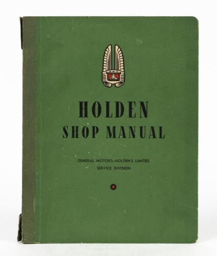 HOLDEN: An original 1952 'HOLDEN SHOP MANUAL'