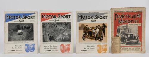 ENGLISH MOTORSPORT/MOTORING: Four English Motorsport and Motoring publications. 'MOTOR SPORT' magazine from 1949