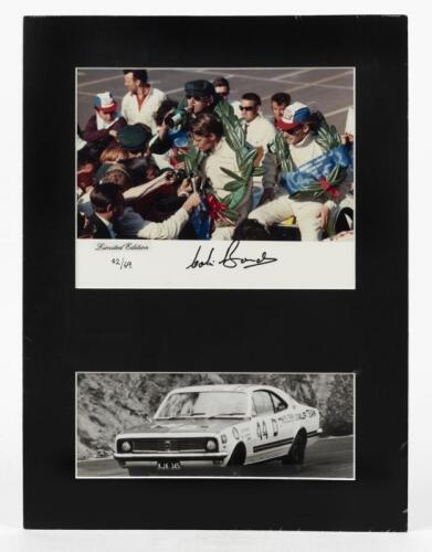 BOND: A Limited Edition photo set depicting Colin Bond's victory at the 1969 Hardie Ferodo 500, Bathurst. L.E 42/69. Signed by Colin Bond