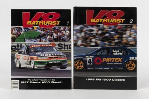 V8 BATHURST: Two editions of 'V8 BATHURST'. No.1 & No.2. Grid Cards