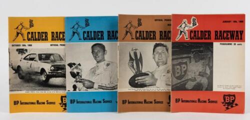 CALDER RACEWAY: Four 1969 CALDER RACEWAY Official Programmes. Various Motor Racing Events
