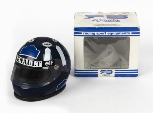 RENAULT: A 1:3 scale RB formula collectors racing Formula 1 helmet in Renault 'Elf' livery