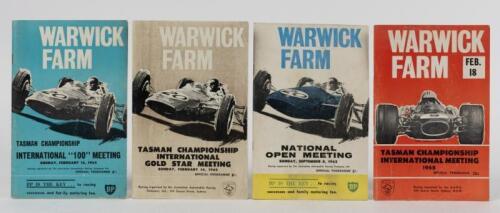 WARWICK FARM: Four Warwick Farm Official Programmes. 1960's Official Programmes