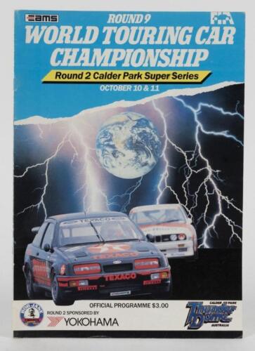 W.T.C.C: A 1987 'ROUND 9 WORLD TOURING CAR CHAMPIONSHIP (Round 2 Calder Park Super Series)', October 10 & 11, Official Programme