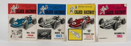 CALDER RACEWAY: Four Calder Raceway Programmes from 1962, 1963 and 1966. Victorian Trophy Motor Race Meeting Programmes