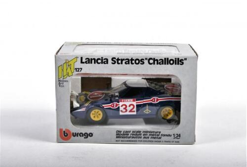 LANCIA: A 1:24 scale Bburago Lancia Stratos "Challoils" (cod. 0127). Original and boxed