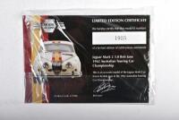 JAGUAR: A Model Icons 1:18 scale Jaguar Mark 2 3.8 1962 Bob Jane as driven in the 1962 Australian Touring Car Championship. Limited Edition of 2,000 pieces. Numbered 1925. CoA - 6