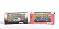 FERRARI: Two 1:43 scale Ferrari models by 'MODEL BEST' . Ferrari 250 LM and 330 GTC Coupe o Spider