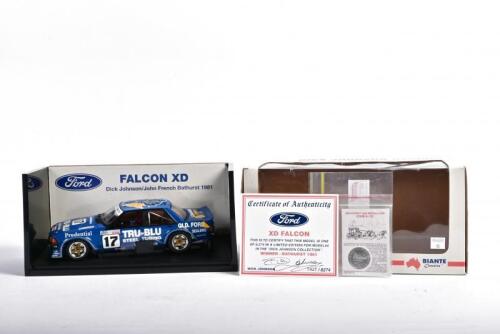 FORD: Two Ford related items. Biante Classics 1981 Bathurst DJR Ford Falcon XD & Winning Medallion
