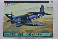 TAMIYA: A 1:48 Scale Chance Vought F4U-1/2 Bird Cage Corsair boxed model kit