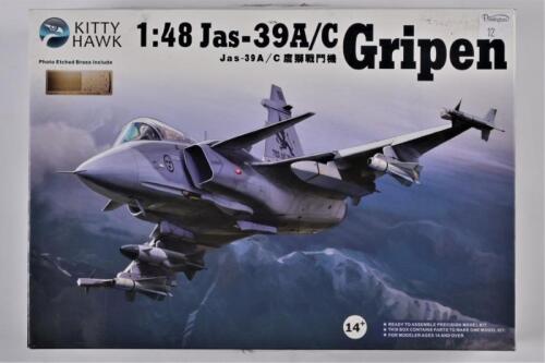 KITTY HAWK: A 1:48 scale Jas-39 A/C Gripen boxed model kit