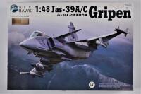 KITTY HAWK: A 1:48 scale Jas-39 A/C Gripen boxed model kit