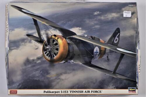 HASEGAWA: A 1:48 scale Limited edition Polikarpov I-153 "Finnish Air Force" boxed model kit
