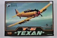 KITTY HAWK: A 1:32 scale T-6 "TEXAN" boxed model kit