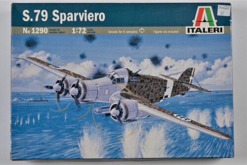 ITALERI: A 1:72 scale S.79 Sparviero boxed model kit