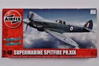 AIRFIX: A 1:48 scale Supermarine Spitfire PR.XIX boxed model kit