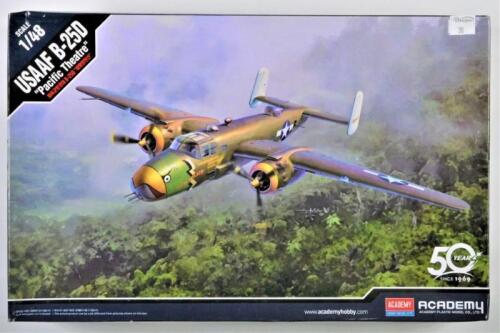 ACADEMY: A 1:48 scale USAAF B-25D boxed model kit