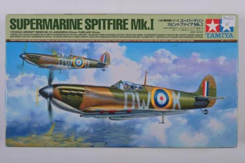 TAMIYA: A 1:48 scale Supermarine Spitfire Mk.I boxed model kit