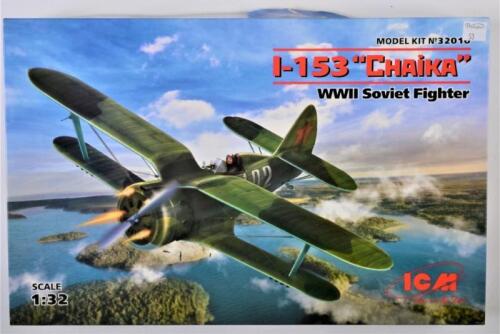 ICM: A 1:32 scale I-153 "Chaika" boxed model kit