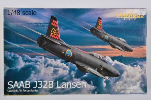 TARANGUS: A 1:48 scale Limited edition Saab J32B Lansen boxed model kit