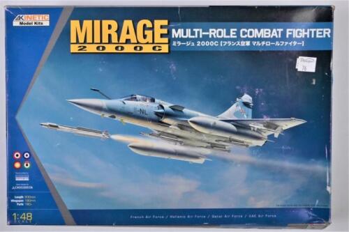 KINETIC: A 1:48 scale Mirage 2000C multi-role combat fighter boxed model kit