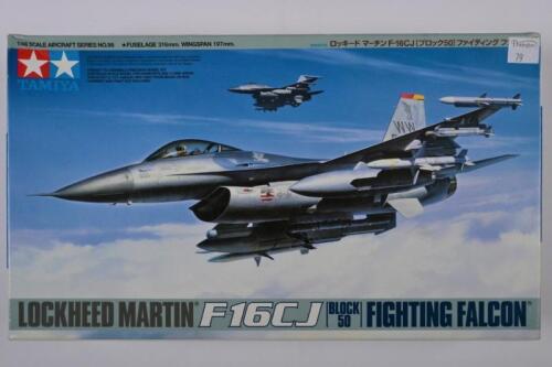 TAMIYA: A 1:48 scale Lockheed Martin F16CJ Fighting Falcon (Block 50) boxed model kit