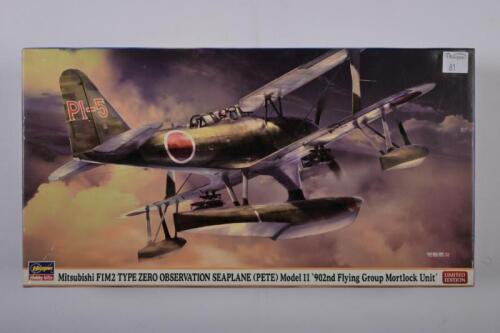 HASEGAWA: A 1:48 scale Limited edition Mitsubishi F1M2 Type Zero observation seaplane boxed model kit