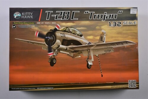 KITTY HAWK: A 1:32 scale T-28C "Trojan" boxed model kit