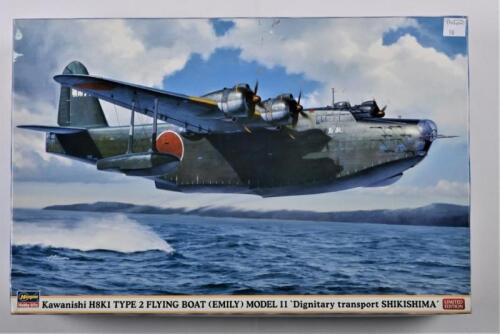 HASEGAWA: A 1:72 scale Limited edition Kawanishi H8K1 Type 2 Flying boat (EMILY) Model 11 boxed model kit