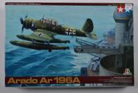 TAMIYA: A 1:48 scale Arado Ar 196A boxed model kit